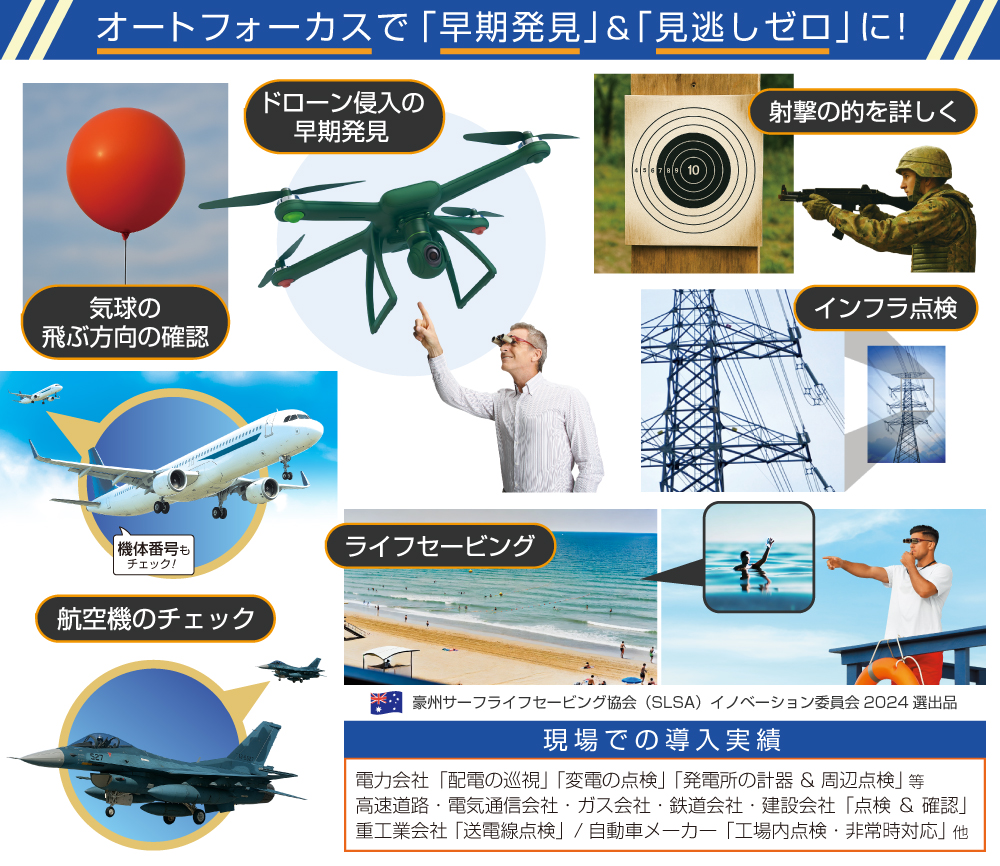 オートフォーカスで早期発見&見逃しゼロ